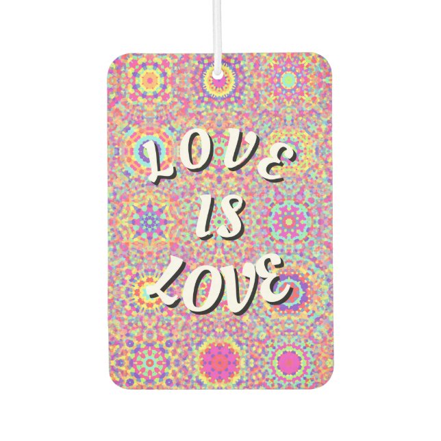 Love Is Love Pride Air Freshener (Front)