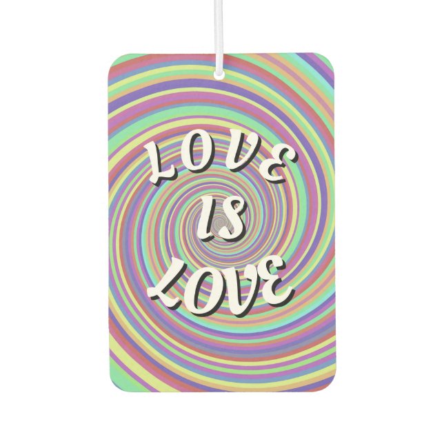 Love Is Love Pride   Air Freshener (Front)