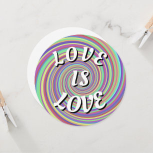 Love Is Love Pride Blank Note Card