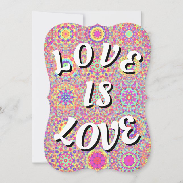 Love Is Love Pride Blank Note Card (Front)