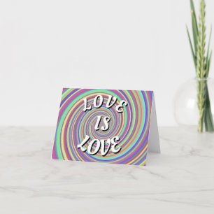 Love Is Love Pride Blank Note Card