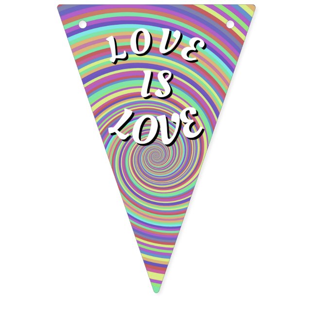 Love Is Love Pride Bunting (First Flag)