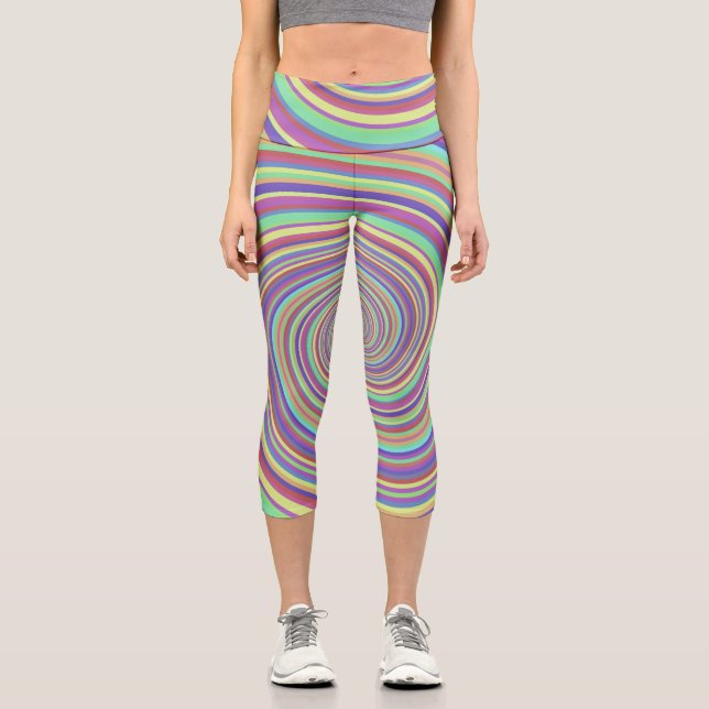 Love Is Love Pride  Capri Leggings (Front)