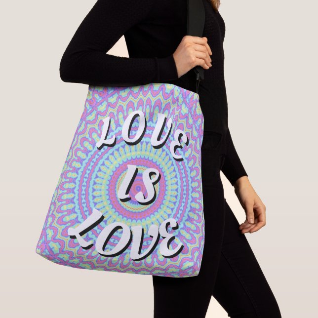 Love Is Love Pride Crossbody Bag (Close Up)