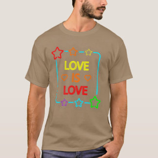 Love Is Love Pride Day Peace Day - LGBTQ Pride Mon T-Shirt