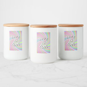 Love Is Love Pride Food Label