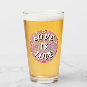 Love Is Love Pride Glass