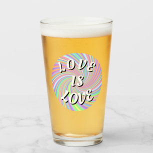 Love Is Love Pride Glass