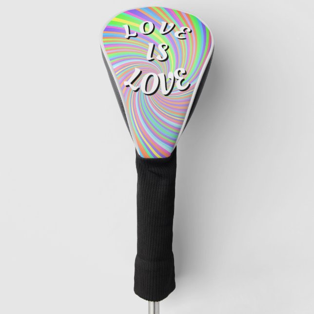 Love Is Love Pride Golf Head Cover (Front)