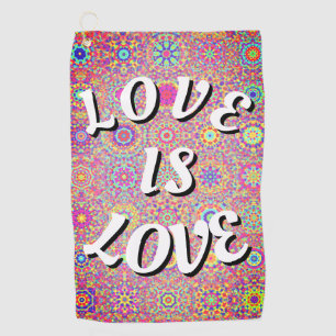 Love Is Love Pride Golf Towel