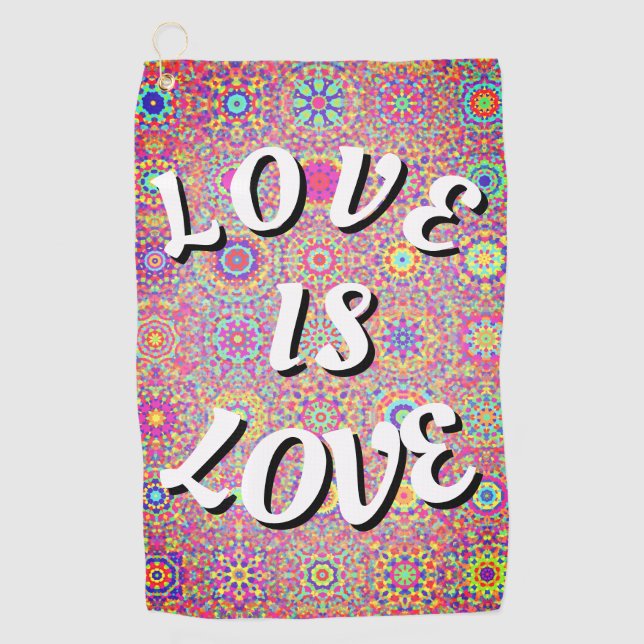 Love Is Love Pride  Golf Towel (Front)
