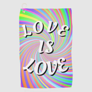 Love Is Love Pride  Golf Towel