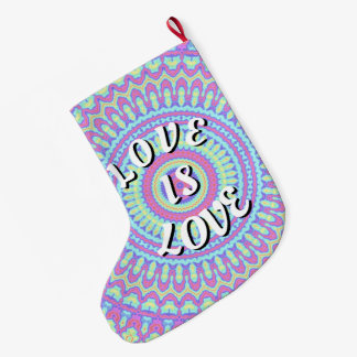 Love Is Love Pride Large Christmas Stocking