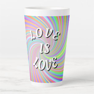 Love Is Love Pride  Latte Mug