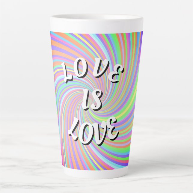 Love Is Love Pride  Latte Mug (Front)