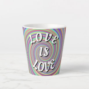 Love Is Love Pride  Latte Mug