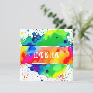 Love Is Love Pride LGBTQIA+ Invitation