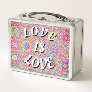 Love Is Love Pride Metal Lunch Box