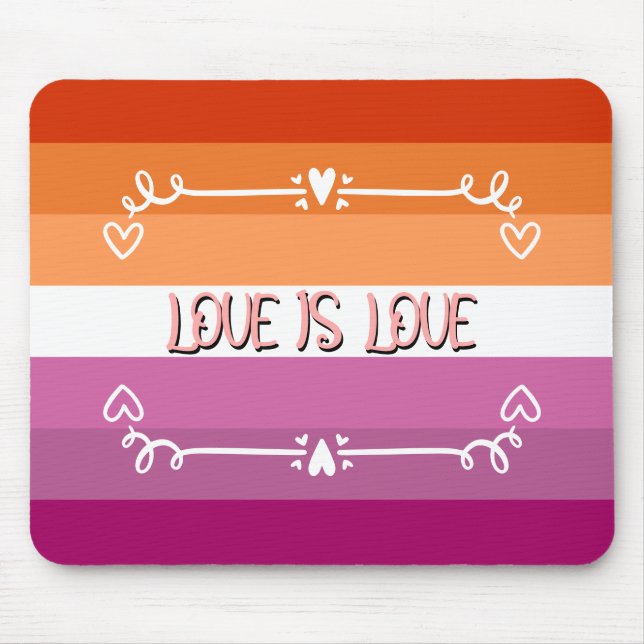Love is Love Pride Month Mousepad (Front)