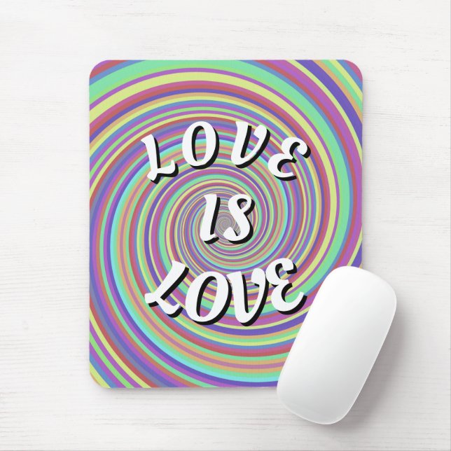Love Is Love Pride Mouse Mat (With Mouse)