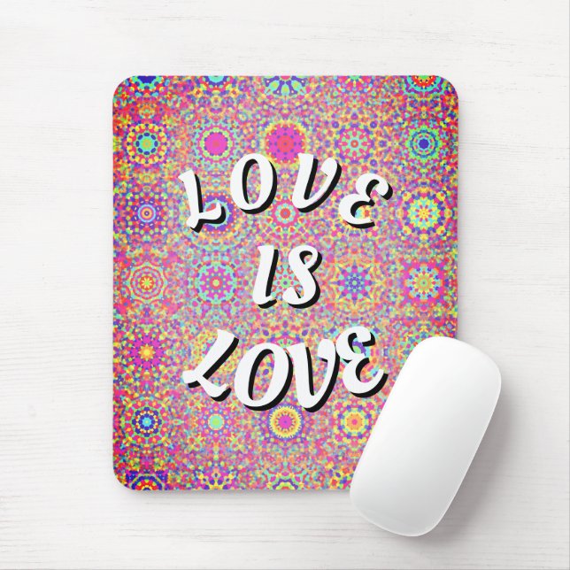 Love Is Love Pride Mouse Mat (With Mouse)