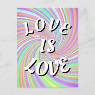 Love Is Love Pride Postcard