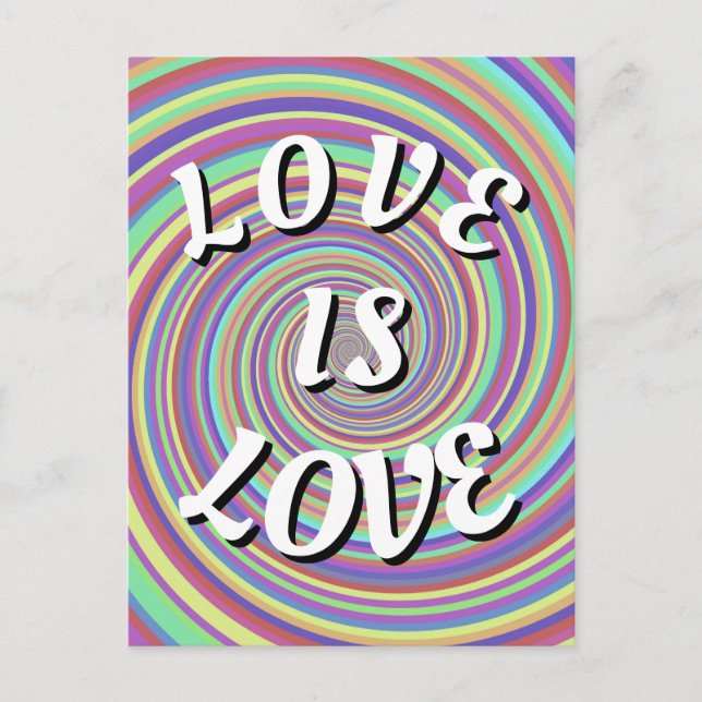 Love Is Love Pride Postcard (Front)