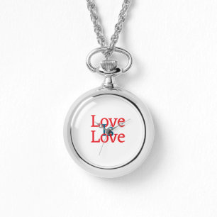 Love is love pride red blue June LGBTQ simple text Watch