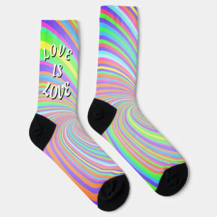Love Is Love Pride   Socks