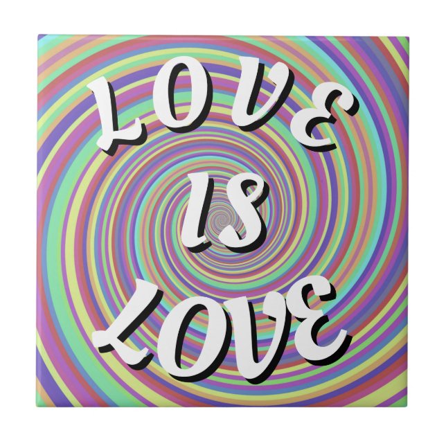 Love Is Love Pride Tile (Front)