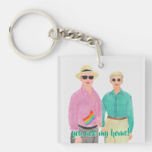 Love is Love Pride Valentine's Day Key Ring