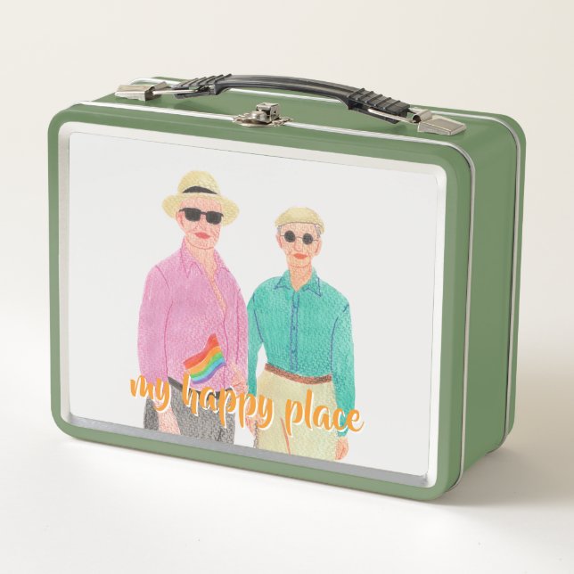 Love is Love Pride Valentine's Day Metal Lunch Box (Front)