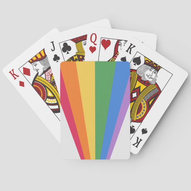 Love is Love Pride Valentine's Day Playing Cards (Back)