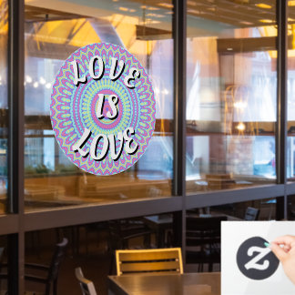 Love Is Love Pride Window Cling
