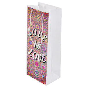 Love Is Love Pride Wine Gift Bag