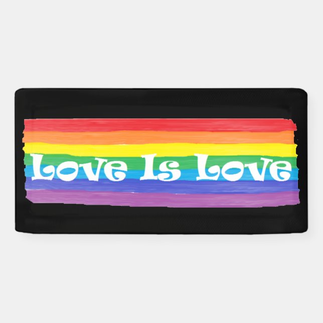 Love is Love Rainbow Banner (Horizontal)