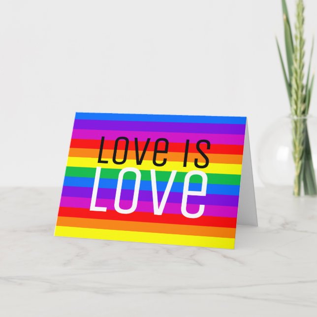 Love is Love, Rainbow Card (Front)