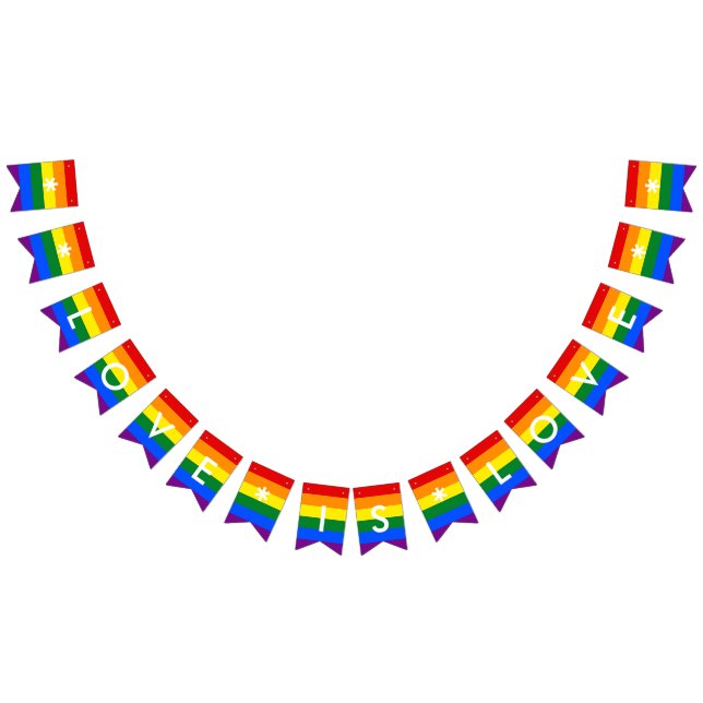 Love is Love Rainbow Flag LGBT Pride Wedding Party (All)