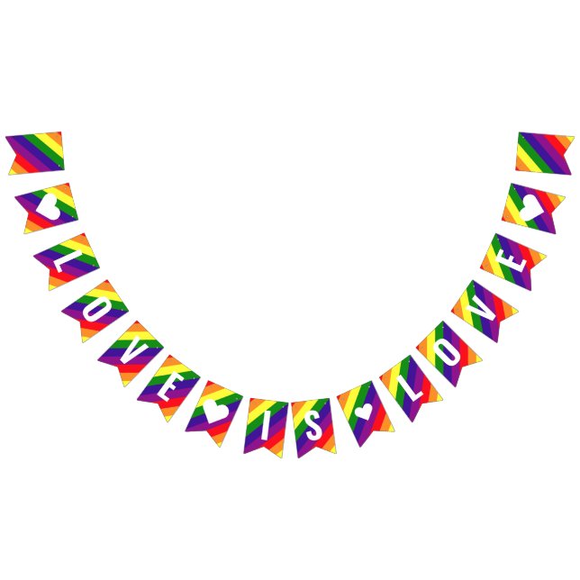 Love is Love Rainbow Gay Pride Bunting (All)