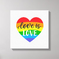 Love is Love Rainbow Heart