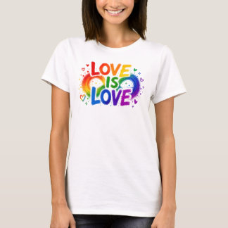 Love Is Love Rainbow Heart T-Shirt
