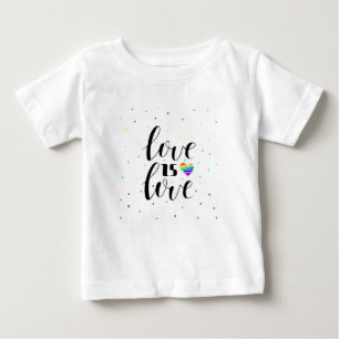Love is Love Rainbow Hearts Baby T-Shirt