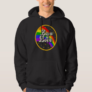Love Is Love Rainbow Lgbt Gay Lesbian Pride Hoodie