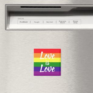 Love is Love Rainbow LGBTQ Pride Magnet
