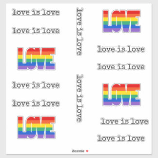 Love is Love Rainbow Love LGBT Pride LGBTQIA