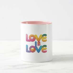Love Is Love Rainbow Pride Mug