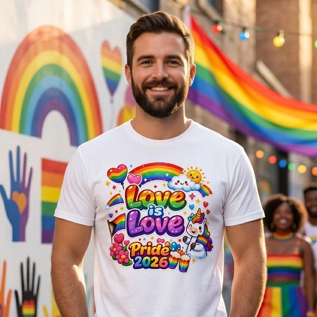 Love Is Love Rainbow Pride  T-Shirt (Creator Uploaded)