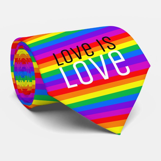 Love is Love, Rainbow Tie (Rolled)