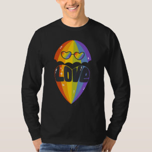 Love Is Love Rainbow Umbrella Lgbt Gay Lesbian Pri T-Shirt