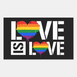Love is Love Rectangular Sticker